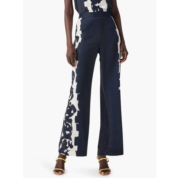 NIC+ZOE Pants - NIC + ZOE ROSE BLOOM WIDE LEG‎ PANT NWT size 8